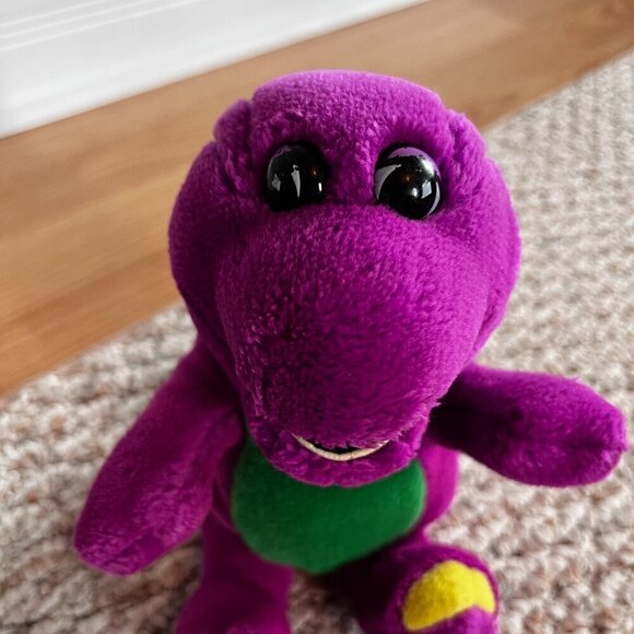 Barney Plush Stuffed Purple Dinosaur Toy  9" Tall - Picture 4 of 8